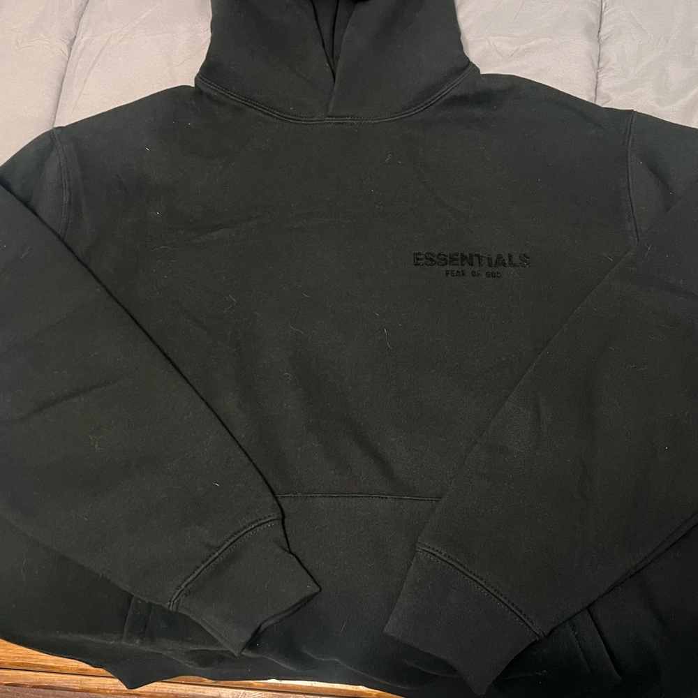 Essentials Charcoal Black Pullover NWT - image 2